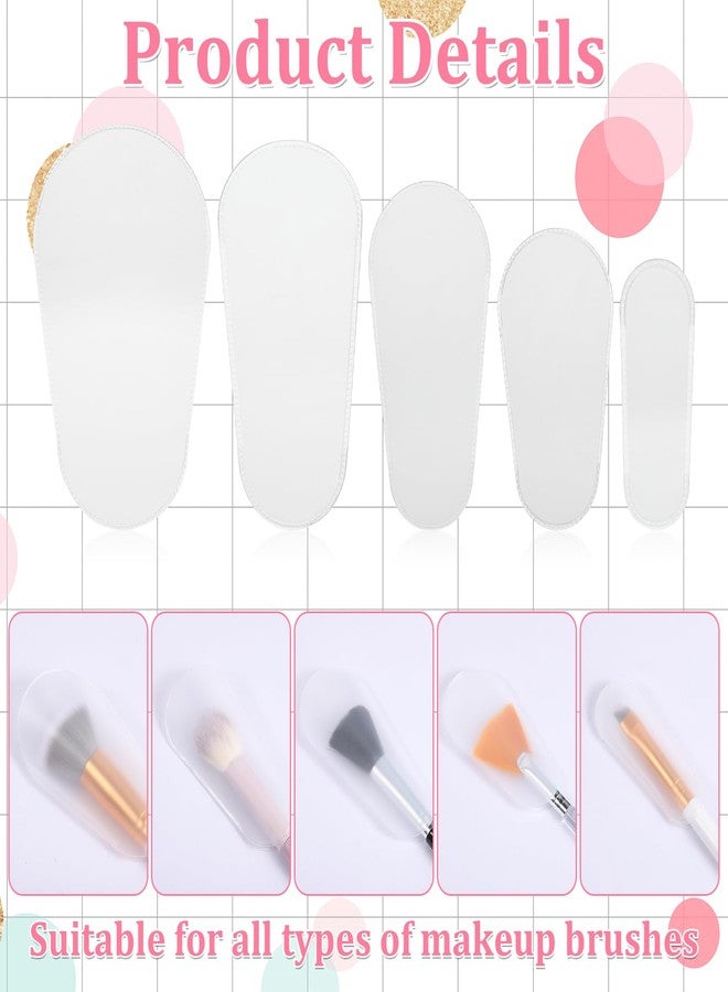 Qulkws 15 Pcs Cosmetic Brush Protectors, Brush Cover for Women Portable, Make Up Brushes Covers for Safe Storage and Travel, Lightweight and Durable Plastic Brushes Guards - Image 3